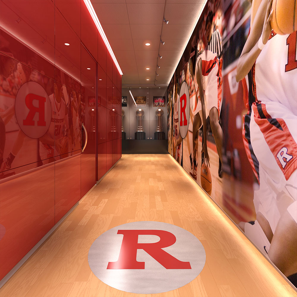 Rutgers University Women's NCAA Locker Room